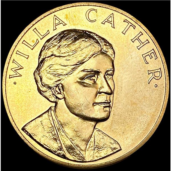 1981 Willa Cathar 1/2oz Gold Medal GEM BU