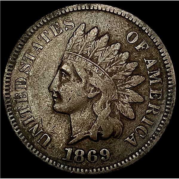 1869 Indian Head Cent LIGHTLY CIRCULATED
