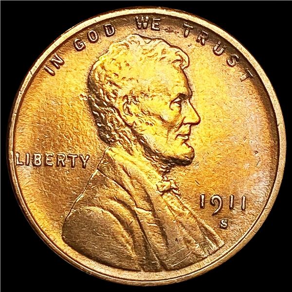 1911-S Wheat Cent UNCIRCULATED