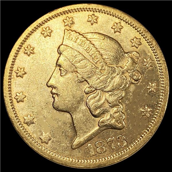 1873-S $20 Gold Double Eagle CLOSELY UNCIRCULATED