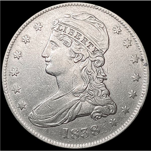 1838 Capped Bust Half Dollar CLOSELY UNCIRCULATED