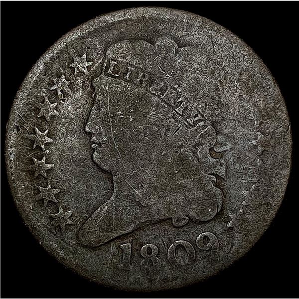 1809 Classic Head Half Cent NICELY CIRCULATED