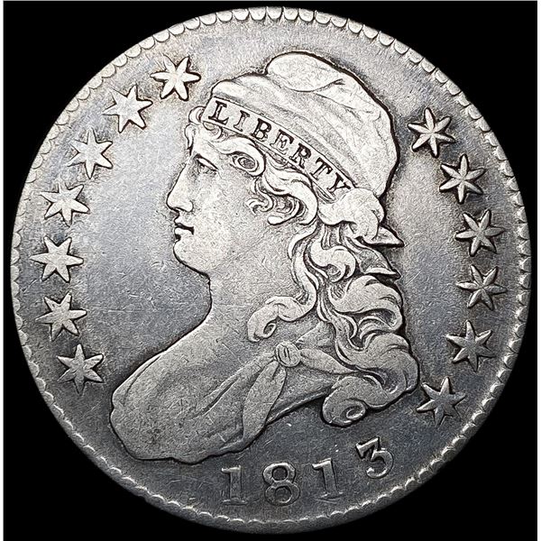 1813 Capped Bust Half Dollar LIGHTLY CIRCULATED