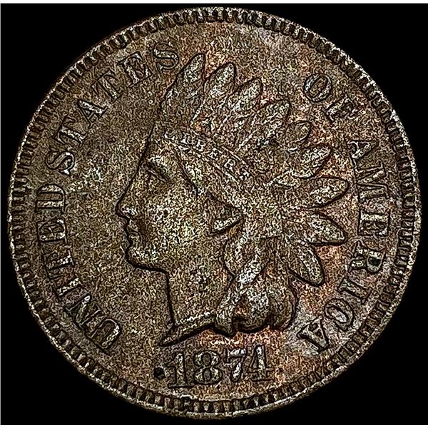 1874 Indian Head Cent CLOSELY UNCIRCULATED
