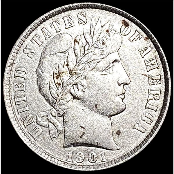 1901 Barber Dime UNCIRCULATED