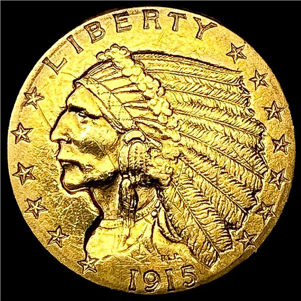 1915 $2.50 Gold Quarter Eagle CLOSELY UNCIRCULATED