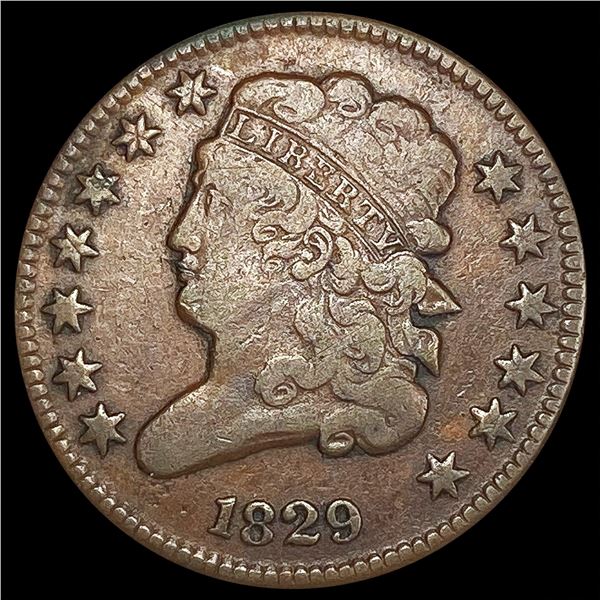 1829 Classic Head Half Cent LIGHTLY CIRCULATED