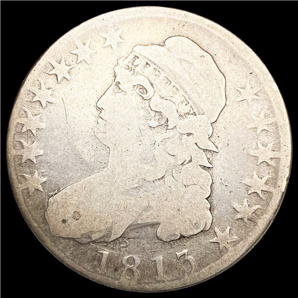 1813 O[11]0 R1 Capped Bust Half Dollar NICELY CIRC