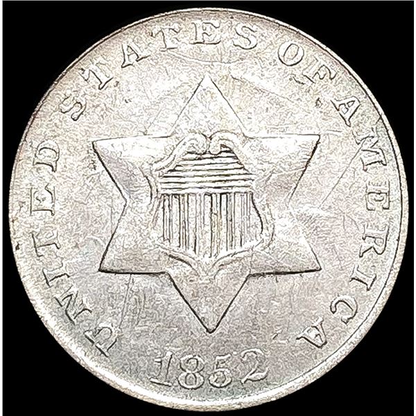 1852 Silver Three Cent UNCIRCULATED