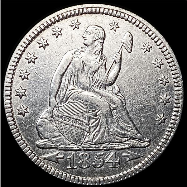 1854 Arws Seated Liberty Quarter UNCIRCULATED