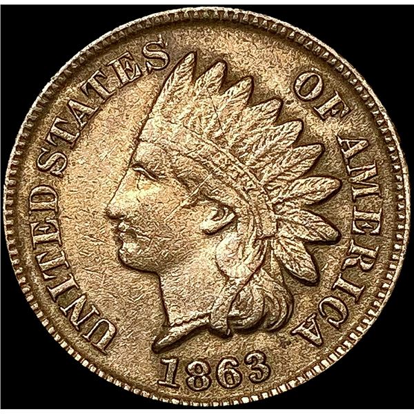 1863 Indian Head Cent CLOSELY UNCIRCULATED