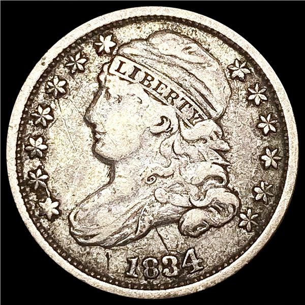 1834 Capped Bust Dime LIGHTLY CIRCULATED
