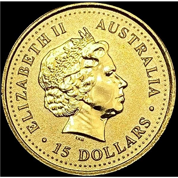 1999 Australia 1/10oz Gold $15 GEM PROOF