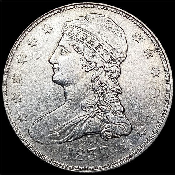 1837 Capped Bust Half Dollar CLOSELY UNCIRCULATED