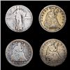 Image 1 : [4] Varied US Quarters (1930, (3) 1853) HIGH GRADE