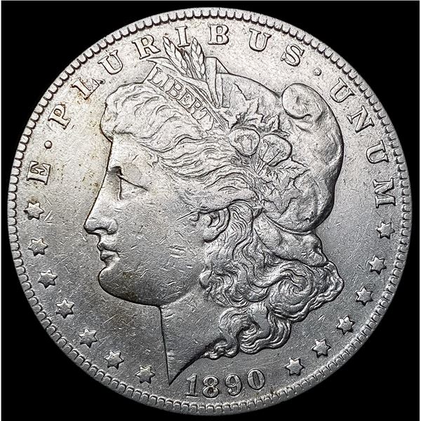 1890-CC Morgan Silver Dollar ABOUT UNCIRCULATED