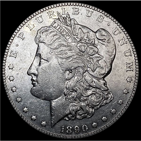 1890-CC Morgan Silver Dollar NEARLY UNCIRCULATED
