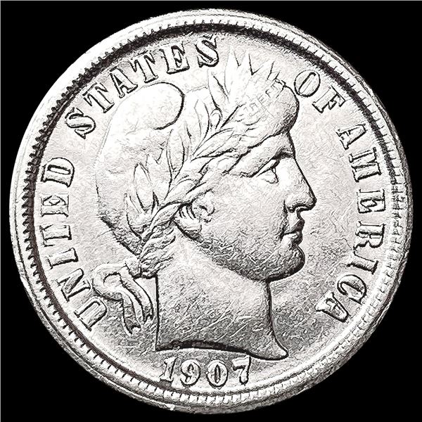 1907-O Barber Dime CLOSELY UNCIRCULATED
