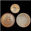 Image 1 : [3] Civil War & Hard Times Coinage NICELY CIRCULAT