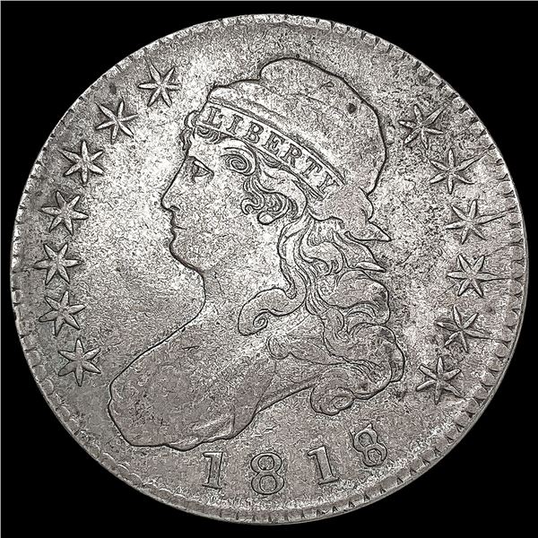 1818/7 Capped Bust Half Dollar CLOSELY UNCIRCULATE