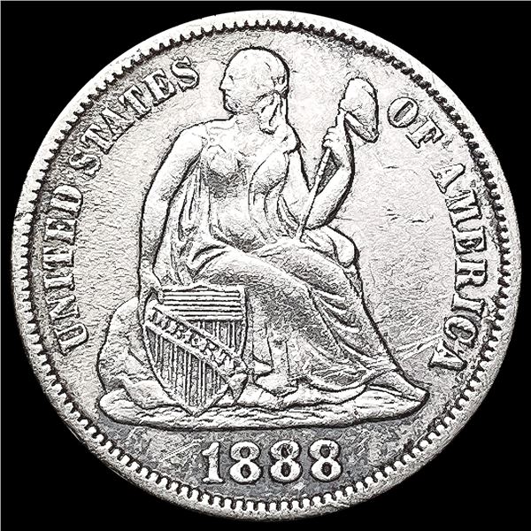 1888 Seated Liberty Dime CLOSELY UNCIRCULATED