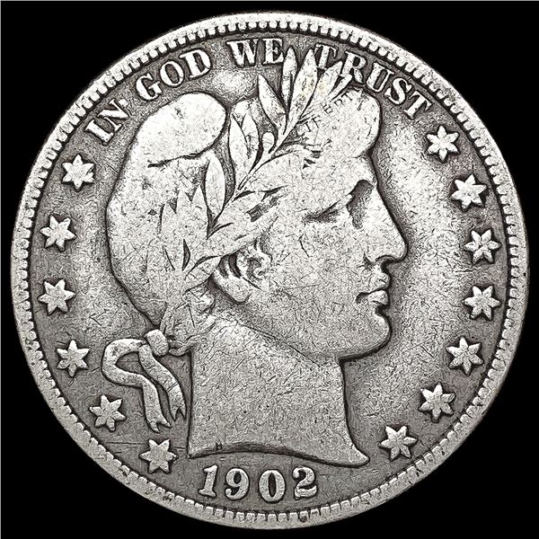 1902 Barber Half Dollar NICELY CIRCULATED