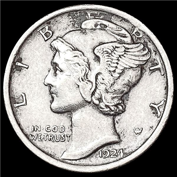 1924 Mercury Dime CHOICE AU