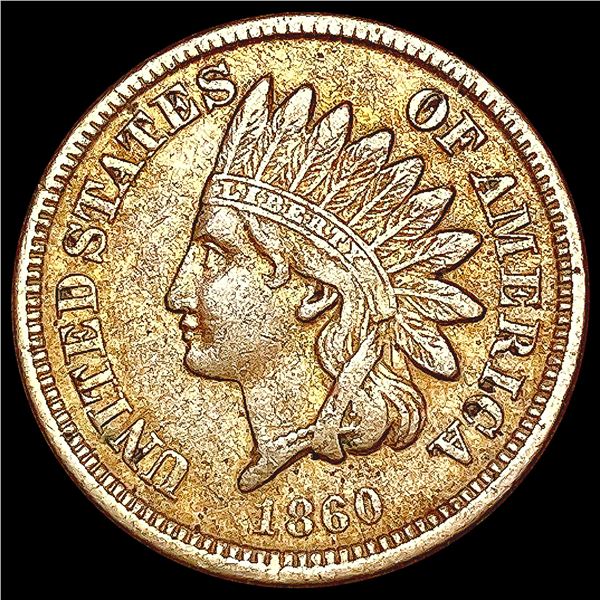 1860 Indian Head Cent CLOSELY UNCIRCULATED