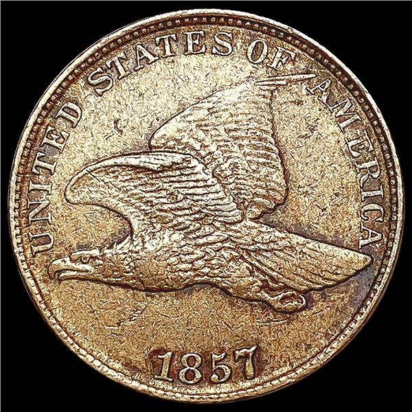 1857 Flying Eagle Cent NEARLY UNCIRCULATED
