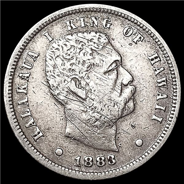 1883 Kingdom of Hawaii Dime LIGHTLY CIRCULATED