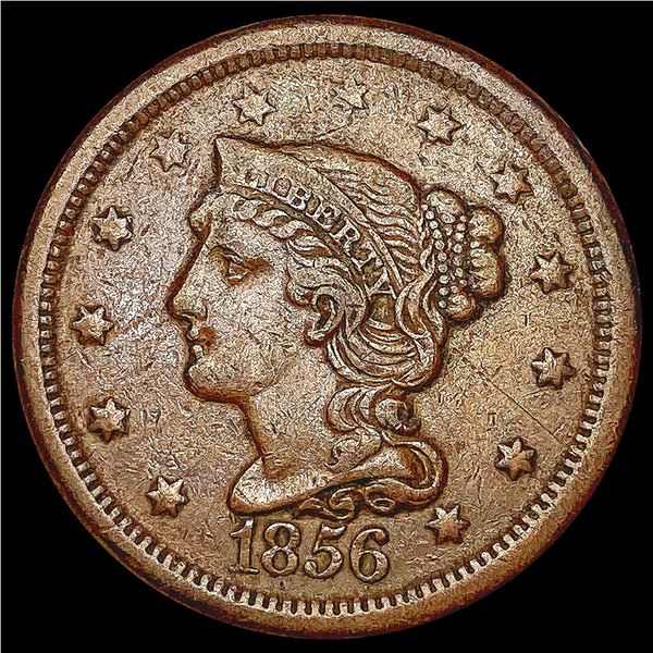 1856 Braided Hair Large Cent CLOSELY UNCIRCULATED