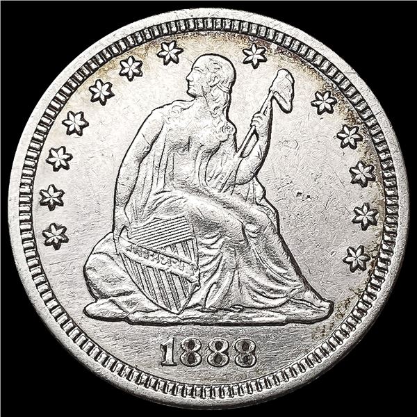 1888-S Seated Liberty Quarter CLOSELY UNCIRCULATED