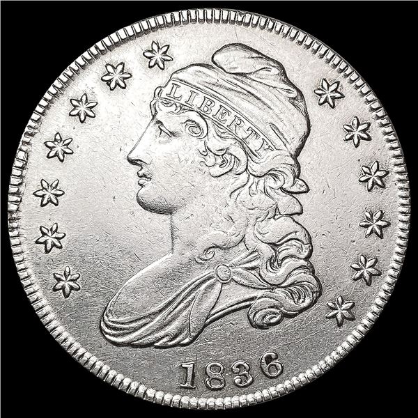 1836 Capped Bust Half Dollar CLOSELY UNCIRCULATED