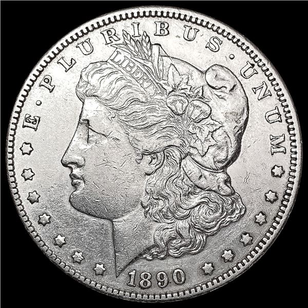 1890-CC Morgan Silver Dollar NEARLY UNCIRCULATED