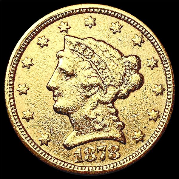 1878 $2.50 Gold Quarter Eagle LIGHTLY CIRCULATED