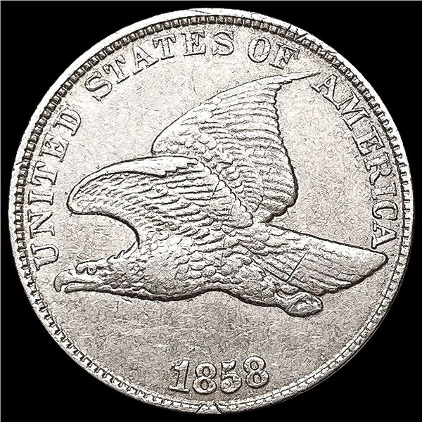 1858 Flying Eagle Cent NEARLY UNCIRCULATED