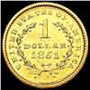 Image 2 : 1851 Rare Gold Dollar UNCIRCULATED
