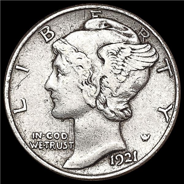 1921 Mercury Dime LIGHTLY CIRCULATED
