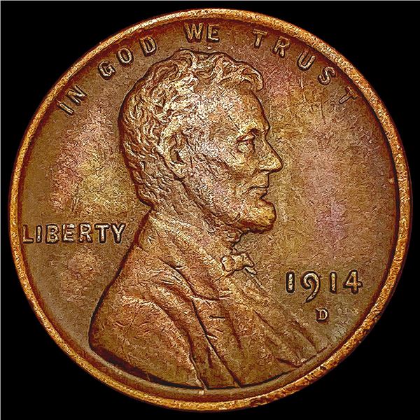 1914-D BN Wheat Cent CLOSELY UNCIRCULATED