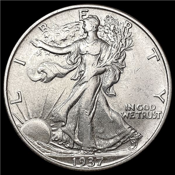 1937-D Walking Liberty Half Dollar CLOSELY UNCIRCU