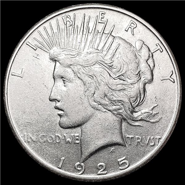1925-S Silver Peace Dollar NEARLY UNCIRCULATED