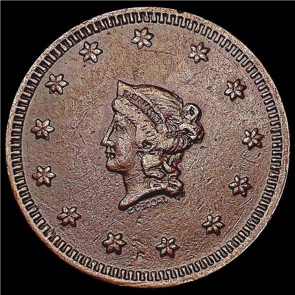 1863 Civil War Token CHOICE AU