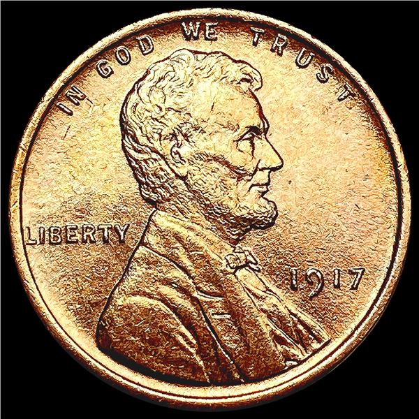 1917 RED Wheat Cent CHOICE BU