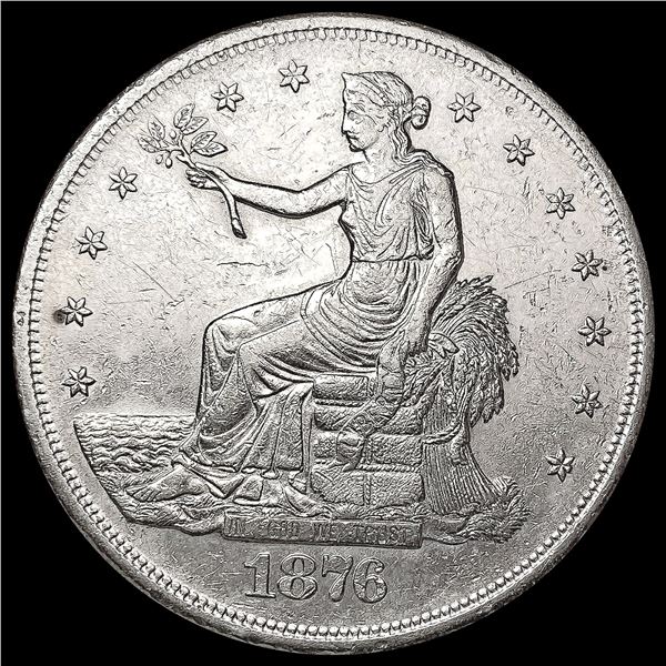 1876-S Silver Trade Dollar CHOICE AU