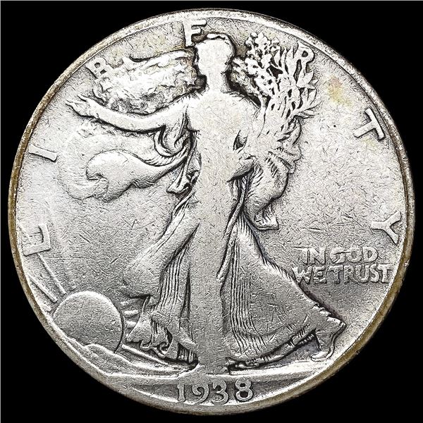 1938-D Walking Liberty Half Dollar NICELY CIRCULAT