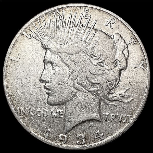 1934-S Silver Peace Dollar LIGHTLY CIRCULATED