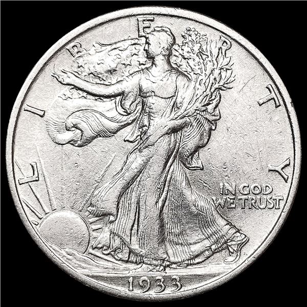 1933-S Walking Liberty Half Dollar CLOSELY UNCIRCU