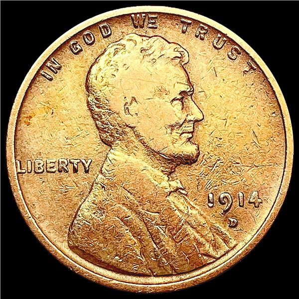 1914-D Wheat Cent LIGHTLY CIRCULATED