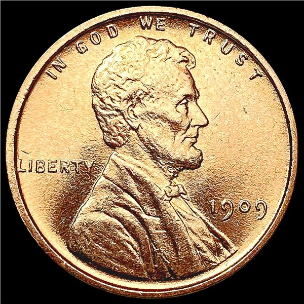 1909 VDB RED Wheat Cent GEM BU