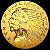 Image 1 : 1910 $2.50 Gold Quarter Eagle NICELY CIRCULATED